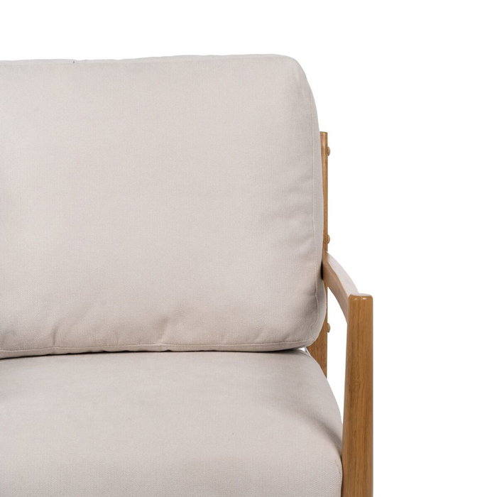Ixia Sillón Blanco-Natural Madera-MDF