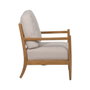 Ixia Sillón Blanco-Natural Madera-MDF