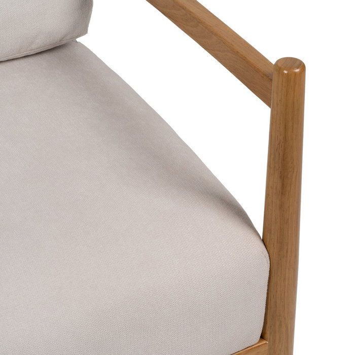 Sillón Blanco-Natural Madera-Mdf 65 X 71 X 88 cm Sillón Blanco-Natural Madera-Mdf 65 X 71 X 88 cm