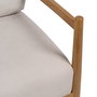 Sillón Blanco-Natural Madera-Mdf 65 X 71 X 88 cm