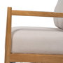 Sillón Blanco-Natural Madera-Mdf 65 X 71 X 88 cm