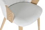 DKD Home Decor Silla Scandi Blanco 60 x 57.5 x 75 cm Madera y Poliester