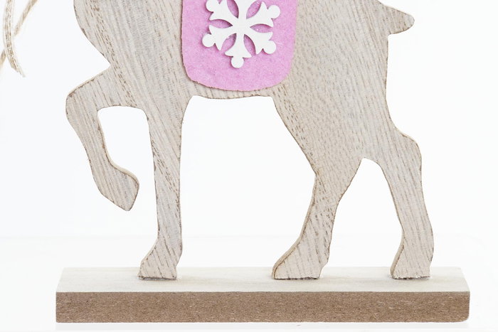 DKD Home Decor Figura Navidad Reno Alpina Marrón Rosa Madera 4 x 19 x 12 cm (12 Unidades) DKD Home Decor Figura Navidad Reno Alpina Marrón Rosa Madera 4 x 19 x 12 cm (12 Unidades)