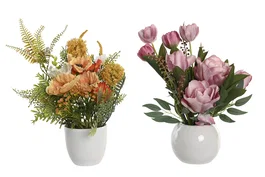 DKD Home Decor Planta Poliester Surtida 15x15x31 cm