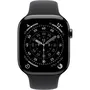 Apple Watch Series 11 GPS + Cellular 42 mm Caja Titanio Pizarra Correa Deportiva Negra M/L MF8T4ZRA