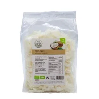 ECO SALIM Chips de Coco Tostados 150gr Bio Vegan - Alimento Ecológico en Láminas ECO SALIM Chips de Coco Tostados 150gr Bio Vegan - Alimento Ecológico en Láminas