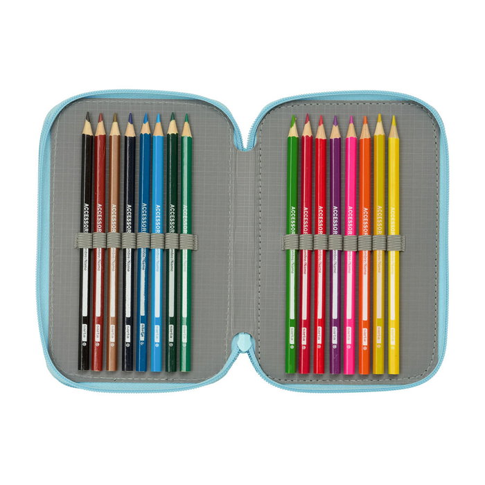 Safta Plumier Bluey Ready Triple Cremallera 37 Piezas