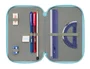 Safta Plumier Escolar Bluey Triple Cremallera, 37 Piezas, Dimensiones 195x125x55 mm