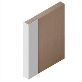 HERRAJES ALK Perfil Vertical Ducado 2.75m, Acabado Plata Mate, Colores Blanco y Negro, Ref Sp19