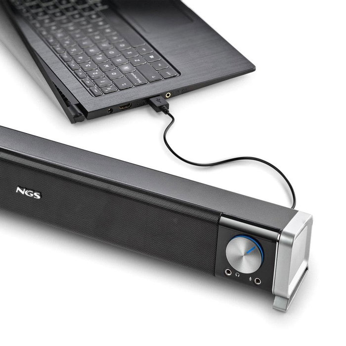 Barra de sonido con bluetooth ngs subway 40w 2.0 negra Barra de sonido con bluetooth ngs subway 40w 2.0 negra