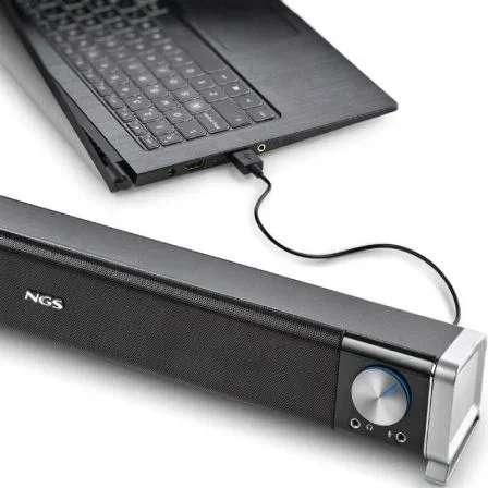 NGS SB500-BT Barra de Sonido Bluetooth 2.0, 20W RMS, Negro, Conectividad Inalámbrica y Alámbrica