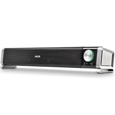 NGS SB500-BT Barra de Sonido Bluetooth 2.0, 20W RMS, Negro, Conectividad Inalámbrica y Alámbrica