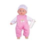 Jugatoys - mismuñecas Muñeco bebé de 32 cm con 12 sonidos y biberón rosa