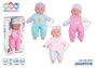 Jugatoys - mismuñecas Muñeco bebé de 32 cm con 12 sonidos y biberón rosa