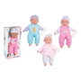 Jugatoys - mismuñecas Muñeco bebé de 32 cm con 12 sonidos y biberón rosa