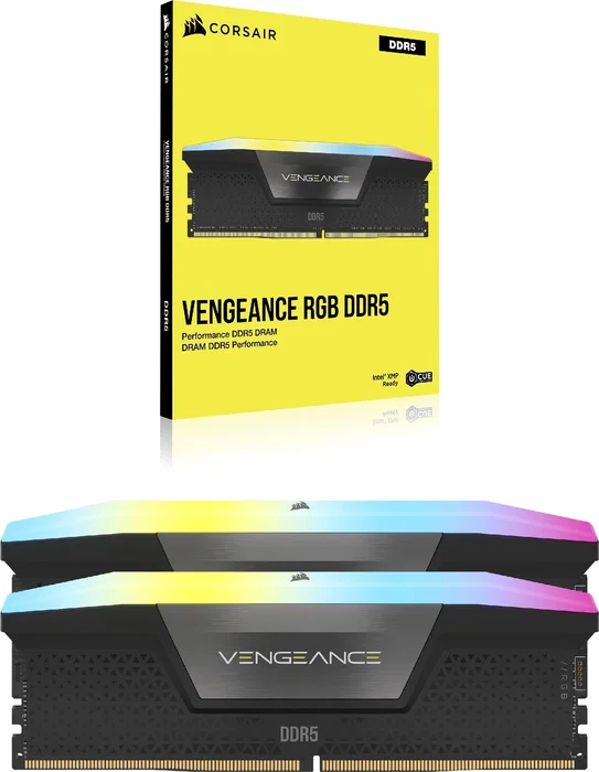 Corsair Vengeance RGB CMH16GX5M2B5200C40 16 GB (2 x 8 GB) DDR5 5200 MHz CL40 Corsair Vengeance RGB CMH16GX5M2B5200C40 16 GB (2 x 8 GB) DDR5 5200 MHz CL40