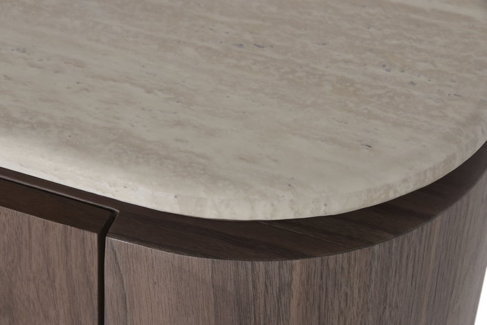 DKD Home Decor Buffet de MDF y Granito Marrón DKD Home Decor Buffet de MDF y Granito Marrón