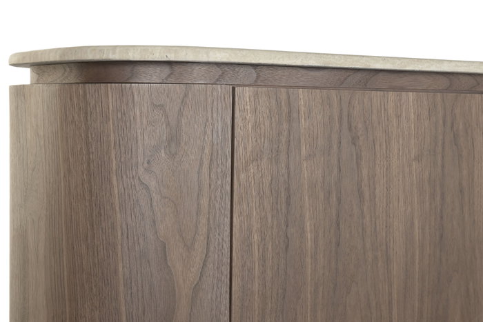 DKD Home Decor Buffet de MDF y Granito Marrón DKD Home Decor Buffet de MDF y Granito Marrón