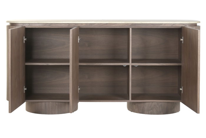 DKD Home Decor Buffet de MDF y Granito Marrón DKD Home Decor Buffet de MDF y Granito Marrón