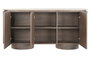 DKD Home Decor Buffet de MDF y Granito Marrón