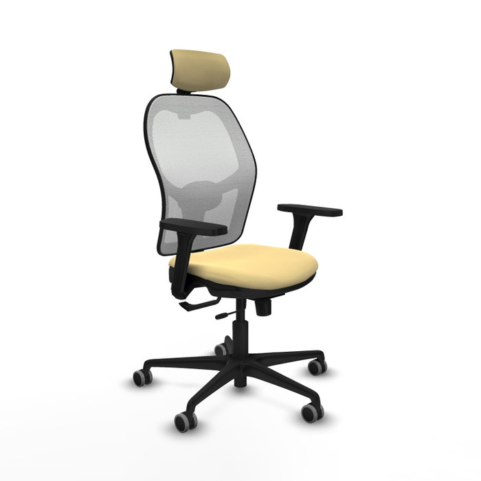 PIQUERAS Y CRESPO Silla de oficina Jorquera Crema y Blanco PIQUERAS Y CRESPO Silla de oficina Jorquera Crema y Blanco