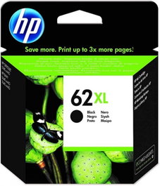 HP Cartucho de Tinta Original 62XL Negro C2P05AE