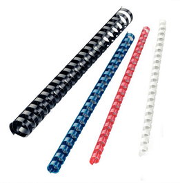 Canutillo Plastico 21 Anillas Paso Us Negro 51 Mm Ovalado Caja De 25