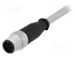 HARTING Conector M12 macho de 8 pines con cable de 5m recto