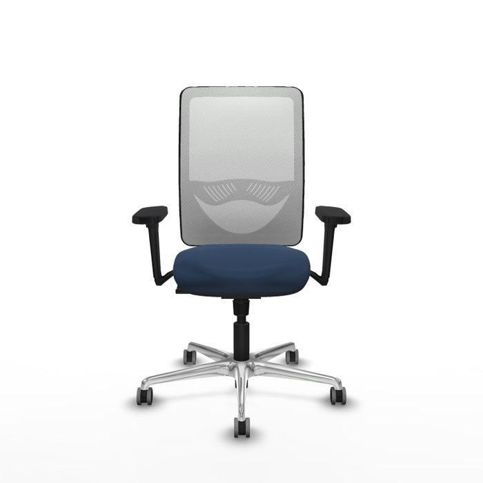 PIQUERAS Y CRESPO Silla de oficina Zulema Azul marino y Blanco