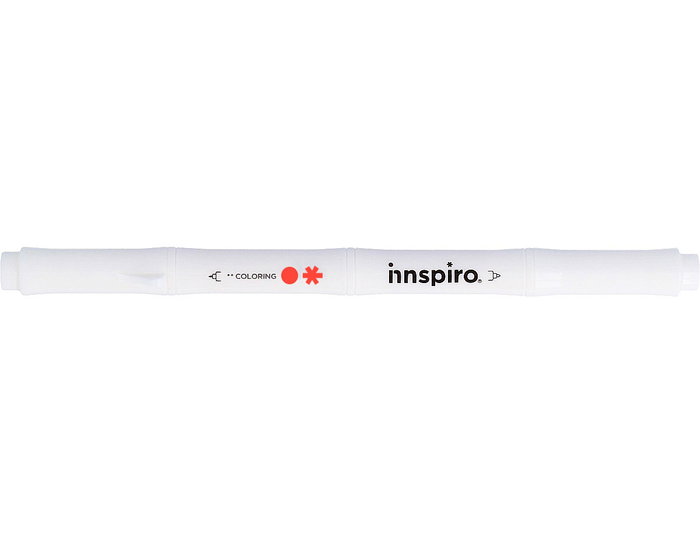 Innspiro Rotulador COLORING Doble Punta Naranja 0,4mm/0,8mm Innspiro Rotulador COLORING Doble Punta Naranja 0,4mm/0,8mm
