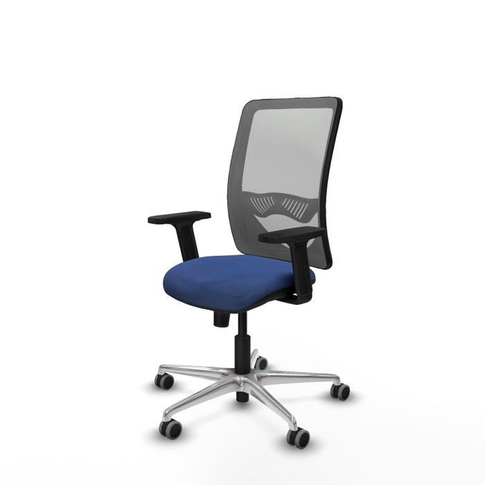 PIQUERAS Y CRESPO Silla de oficina Zulema con mecanismo Sincro, Azul marino y Gris PIQUERAS Y CRESPO Silla de oficina Zulema con mecanismo Sincro, Azul marino y Gris