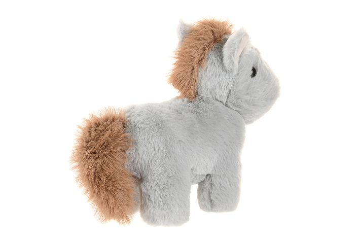DKD Home Decor Peluche Caballo 8 Unidades Marron Blanco 12 x 20 x 27 cm