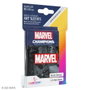 Gamegenic Marvel Champions Fundas Oficiales Marvel Black para Cartas de Juego de Tamaño Estándar, 50 Fundas Ilustradas + 1 Transparente
