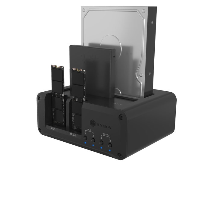 ICY BOX Club Case 2925 Estación de 4 Bahías para 2x NVMe y 2x SATA ICY BOX Club Case 2925 Estación de 4 Bahías para 2x NVMe y 2x SATA