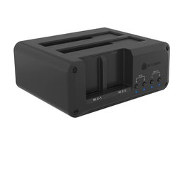 ICY BOX Club Case 2925 Estación de 4 Bahías para 2x NVMe y 2x SATA