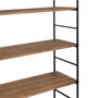 Estantería Negro Beige Hierro Madera de abeto 94 x 44 x 220 cm