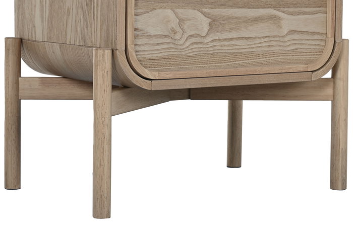 DKD Home Decor Chifonier Tropical con 5 Cajones de Ratan y Abeto, 100 x 52 x 35 cm