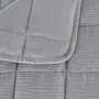 Colcha Gris Poliester Dormitorio 270 X 280 cm