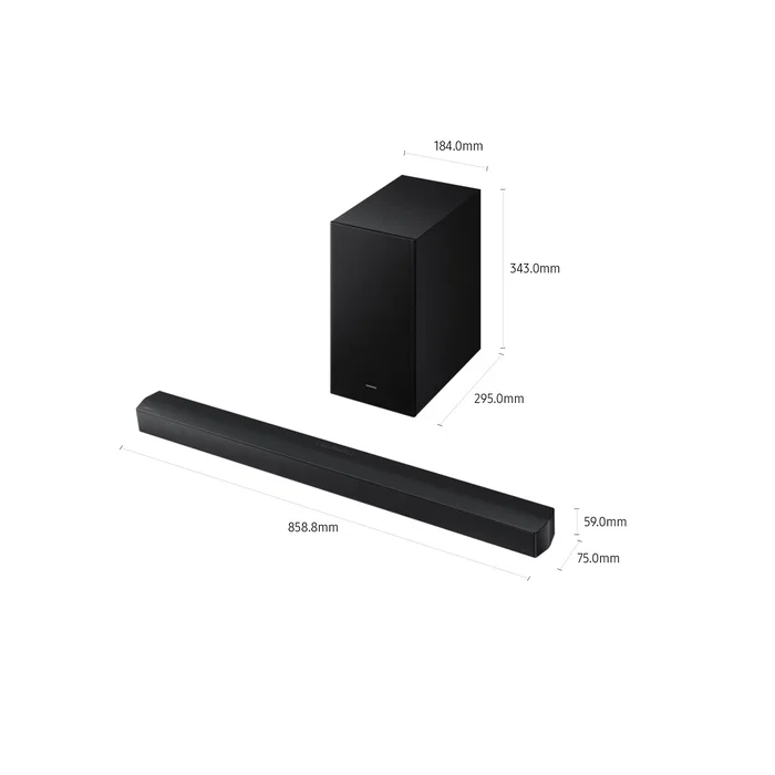 Samsung Barra de Sonido Serie B HW-B450F 2.1 canales Samsung Barra de Sonido Serie B HW-B450F 2.1 canales