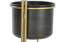 DKD Home Decor Macetero Glam Dorado Negro 21 x 80 x 30 cm