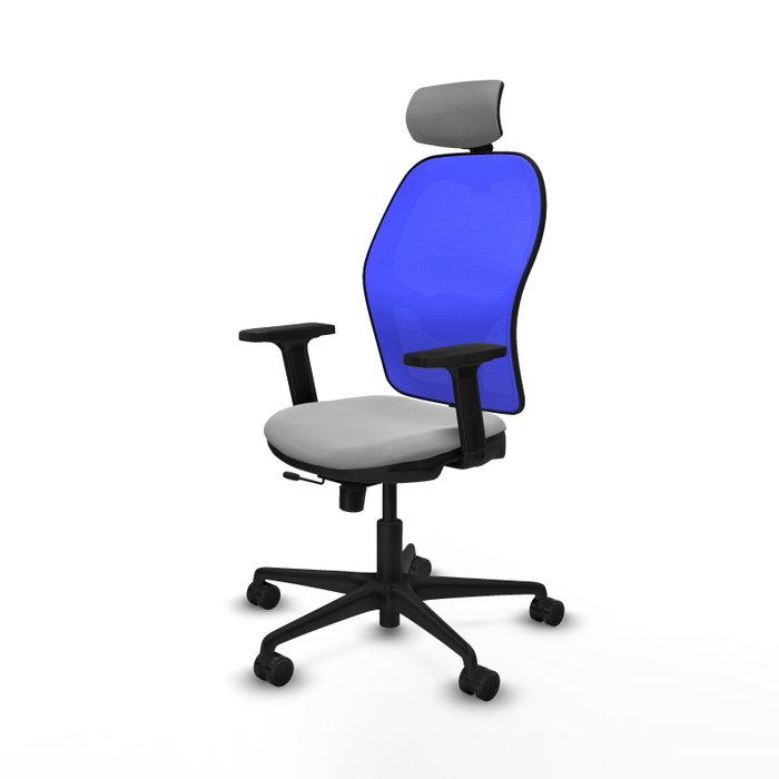 PIQUERAS Y CRESPO Silla de oficina Jorquera Gris claro y Azul PIQUERAS Y CRESPO Silla de oficina Jorquera Gris claro y Azul