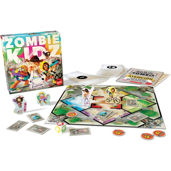 Le Scorpion Masqué SMZKE001 Zombie Kidz Evolution - Juego de Mesa Cooperativo en Español, de 2 a 4 Jugadores, PEGI, Edad 7+