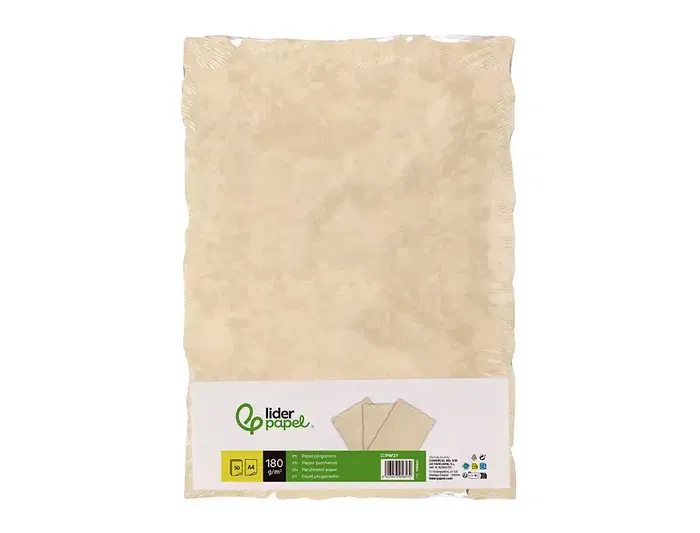 Liderpapel Papel Pergamino DIN A4 con Bordes 180 gr Color Crema Paquete 50 Hojas Liderpapel Papel Pergamino DIN A4 con Bordes 180 gr Color Crema Paquete 50 Hojas