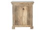 DKD Home Decor Mesita De Noche Romantico Blanco Natural 35 x 65 x 55 cm