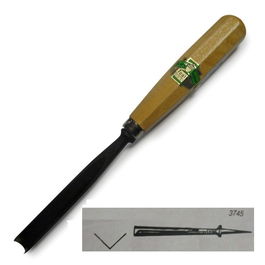 VIRMA Gubia Buril Recta 3745 Perfil "V" 10mm