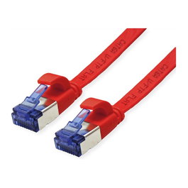 VALUE Cable de parcheo Cat.6A FTP extraplano, rojo, 3 m