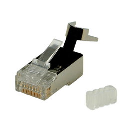 ROLINE Conectores Modulares Blindados Cat.6 Clase E para Hilo Sólido, 10 unidades