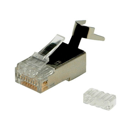 ROLINE Conectores Modulares Blindados Cat.6 Clase E para Hilo Sólido, 10 unidades