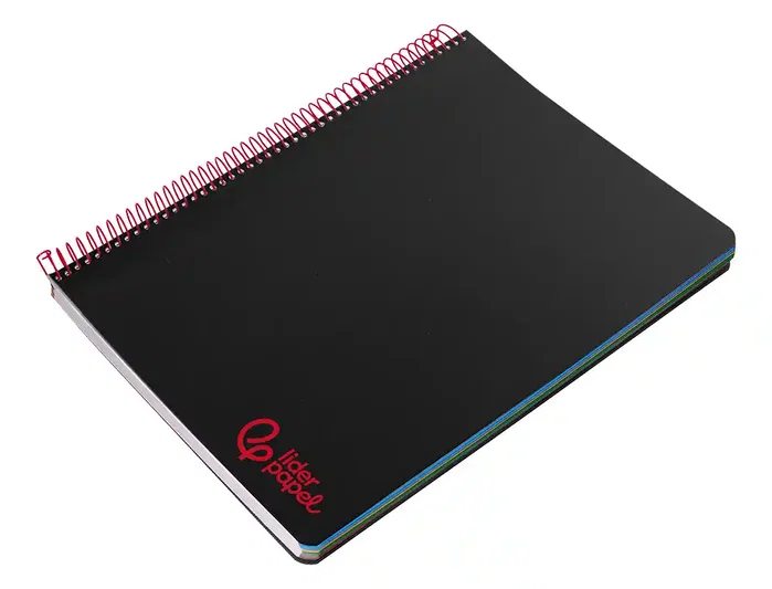 Liderpapel Cuaderno Espiral Micro Wonder A4 Negro 120 Hojas Cuadriculado 5mm