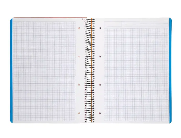 Liderpapel Cuaderno Espiral Micro Wonder A4 Negro 120 Hojas Cuadriculado 5mm